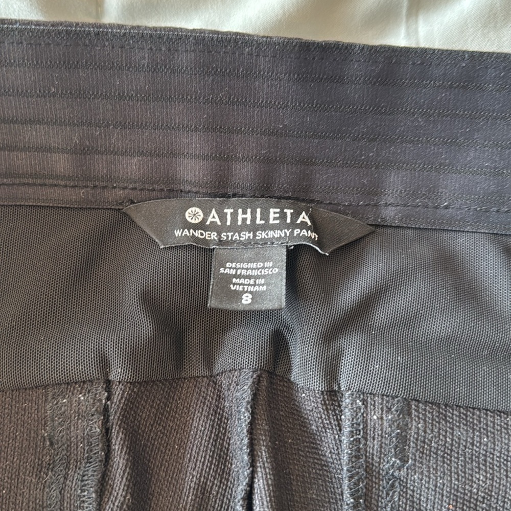 A Athleta Wander Stash Skinny Pant Black Size 8 - Picture 4 of 8